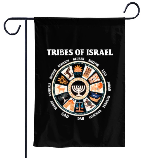 12 Twelve Tribes Of Israel Hebrew Israelite Judah Garden Flags