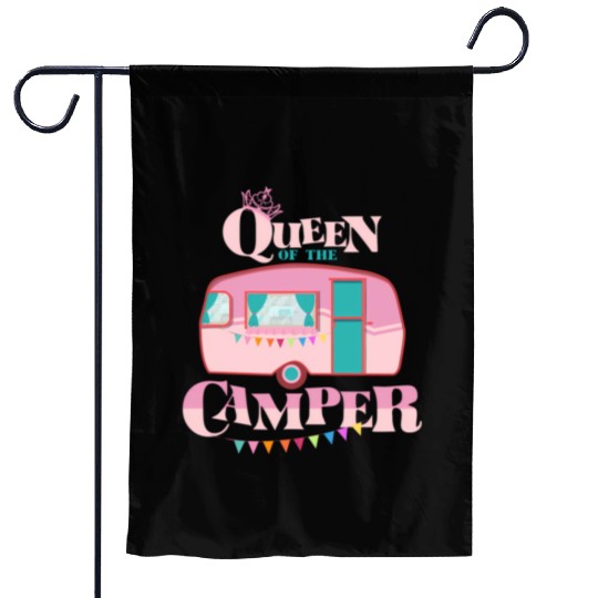 Queen Of The Camper Camping Garden Flags