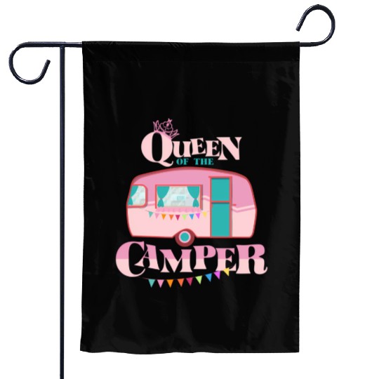 Queen Of The Camper Camping Garden Flags
