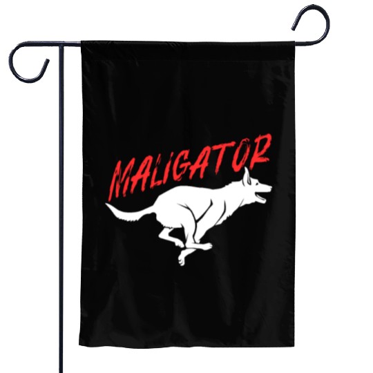 Maligator Belgian Malinois Garden Flags