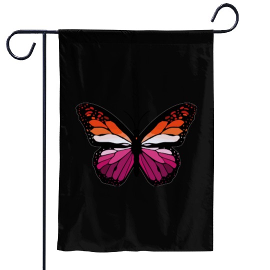 Lesbian Monarch Butterfly Sticker Garden Flags