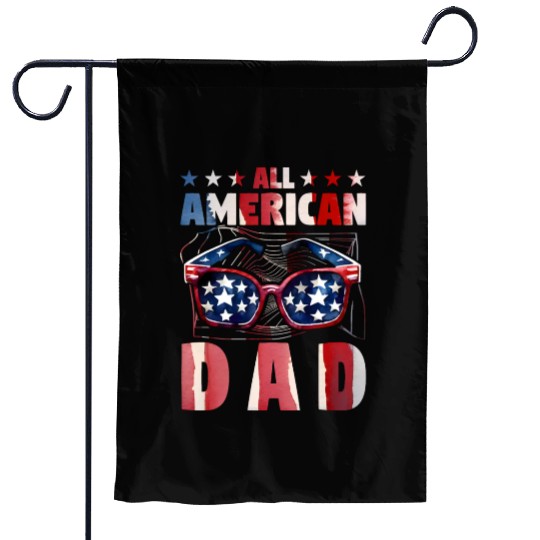 All American Dad Garden Flags