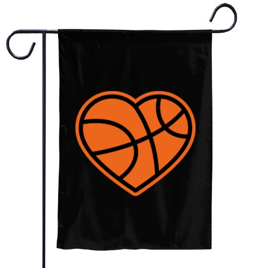 I love Basketball Players Garden Flags