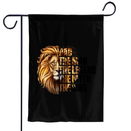 The Man the Legend Lion Garden Flags