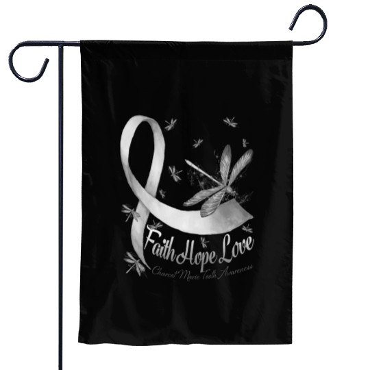 Faith Hope Love Charcot Marie Tooth Awareness Garden Flags