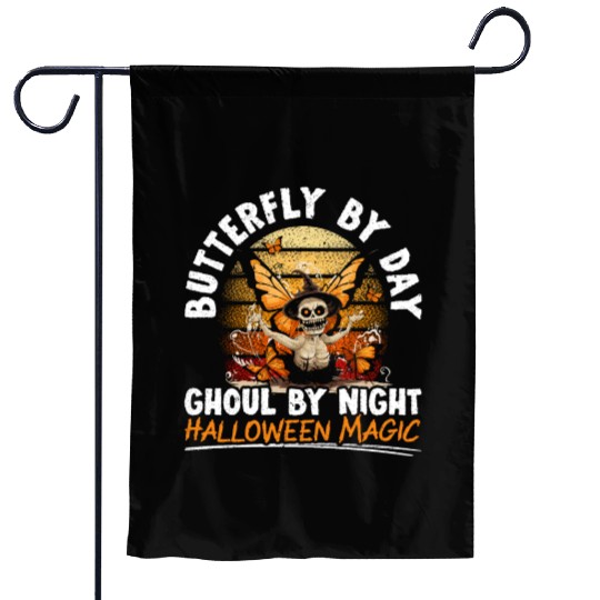 Butterfly Halloween Trick Or Treat Insect Lover Garden Flags