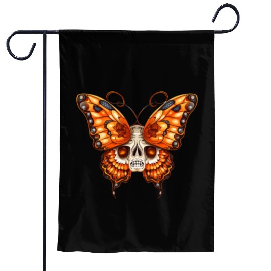 Butterfly Halloween Trick Or Treat Insect Lover Garden Flags