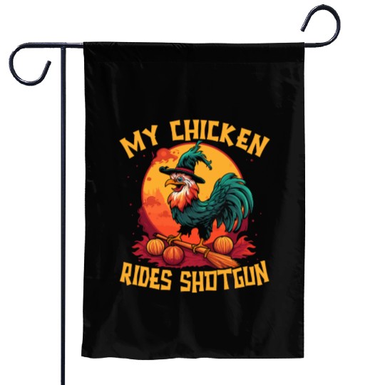 Chicken Halloween Trick Or Treat Chicken Farmer Garden Flags