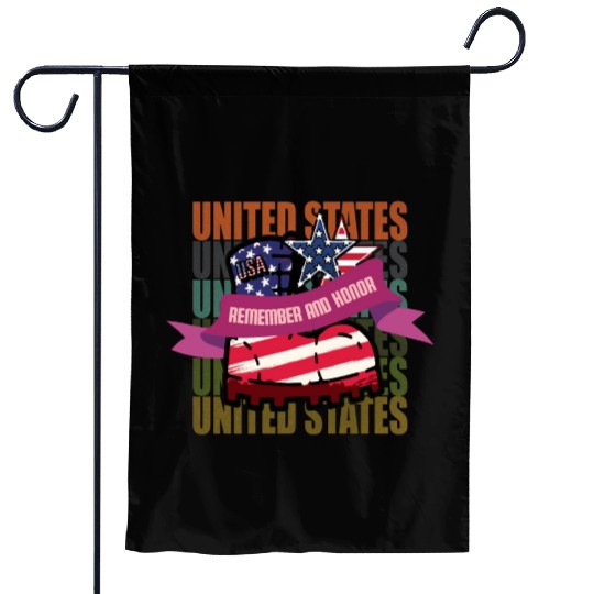 God bless America the land of the free Garden Flags