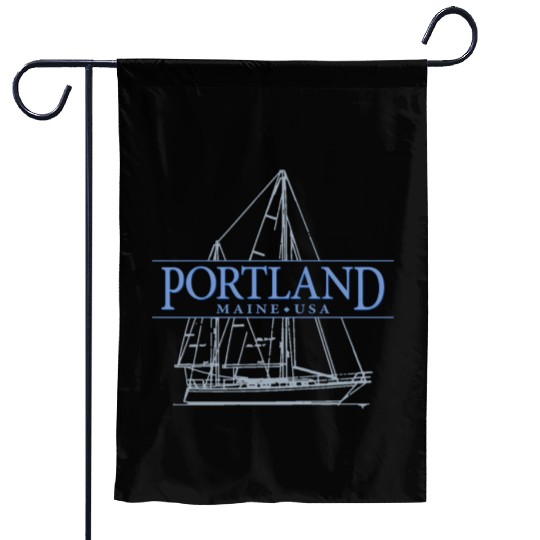 Portland Maine Sailing Garden Flags
