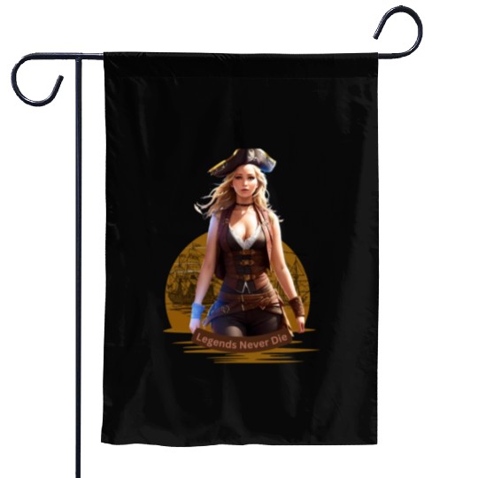 Legends Never Die Garden Flags