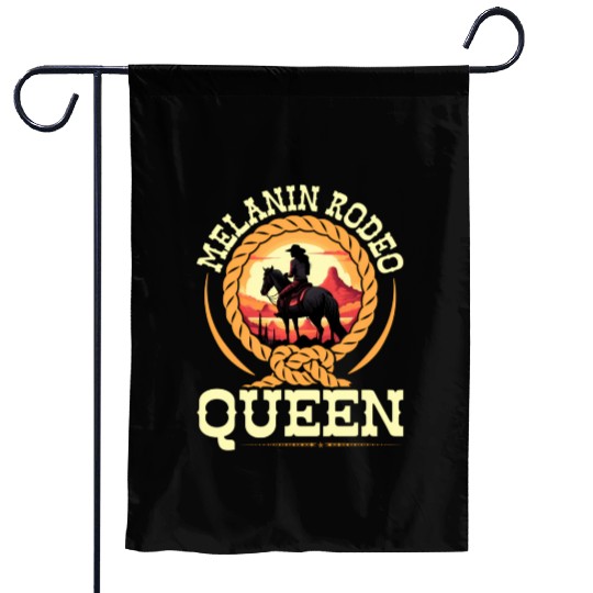 Melanin Rodeo Queen Cory African-American Garden Flags