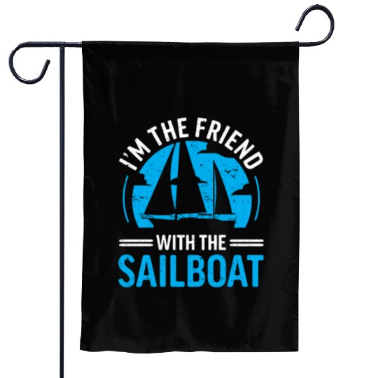 Sailing Gift Sailboat Boating Captain Best Sailor Garden Flags