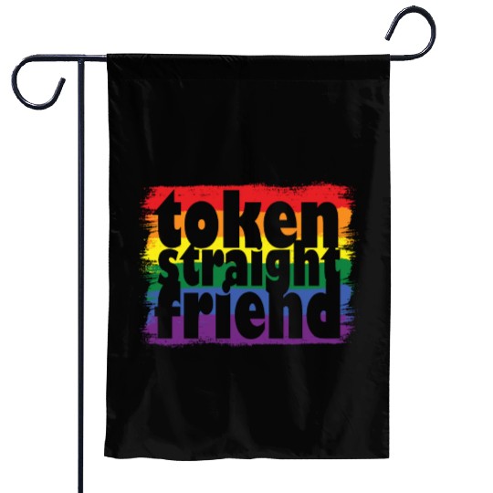 Proud LGBTQ Ally Token Straight Friend Gay Pride Garden Flags
