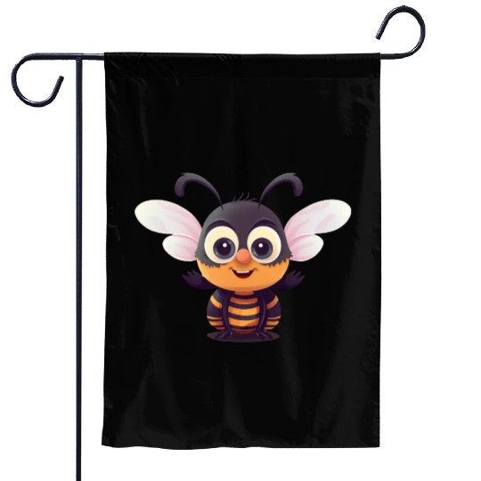 Cute Superhero Bee Bumblebee Wasp Garden Flags