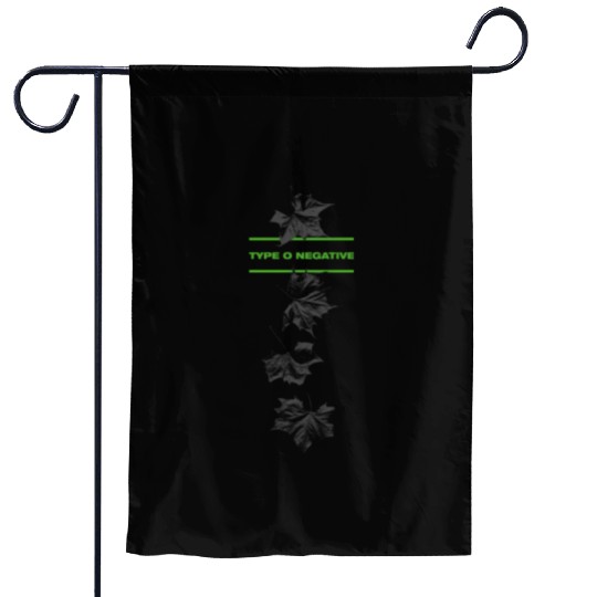 Type O Negative Leaves Double Sided Black Garden Flags