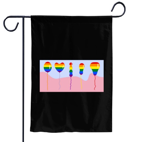 colored gay balloons men and women various shape Garden Flags
