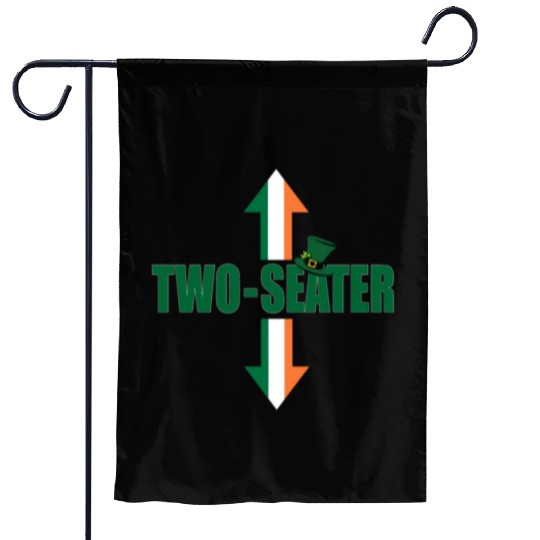 Irish Flag Two Seater Party-Trashy Humor Garden Flags
