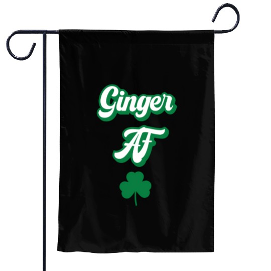 Ginger Af St Patric Day Drinking For Redhead St Garden Flags