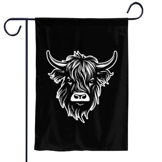 Scottish Highland Cow Garden Flags