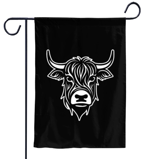 Scottish Highland Cow Garden Flags