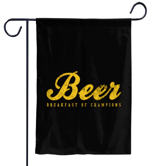 Beer Breakfast Of Champions Inred Garden Flags