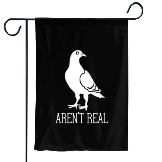 Birds Aren t Real Conspiracy Pigeon Retro Garden Flags