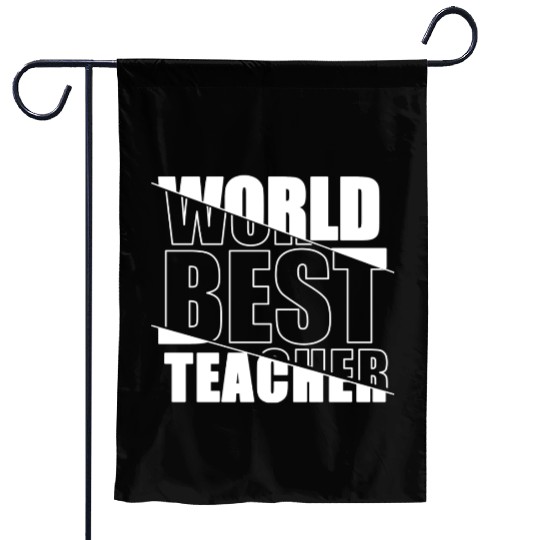 World Best Teacher Garden Flags