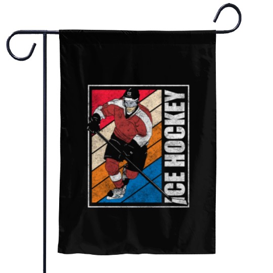 Hockey Ice Hockey Mask Training Team Garden Flags