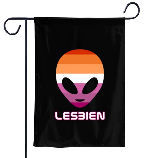 Lesbien aka lesbian alien Garden Flags