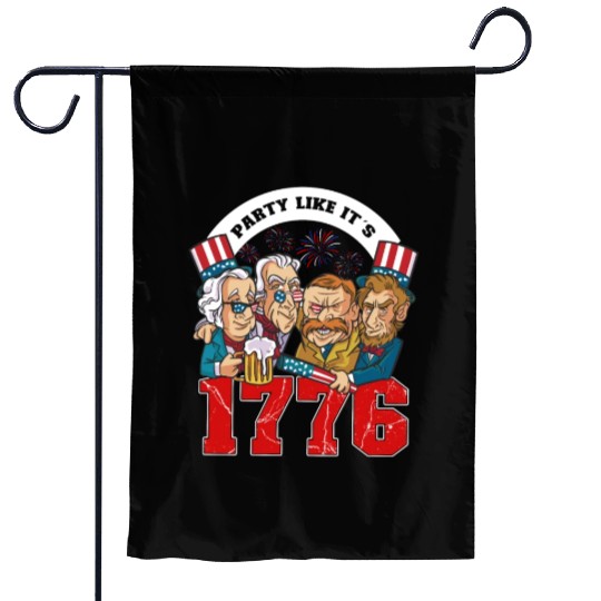 Party like it's 1776 USA Presidents Patriot Garden Flags