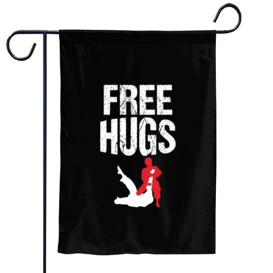 Free Hugs Jiu Jitsu Bjj Martial Garden Flags