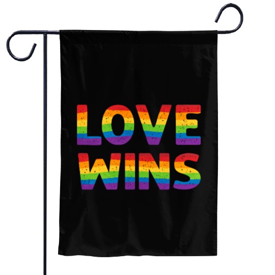 Love Wins Lesbian Gay Pride Lgbt Garden Flags
