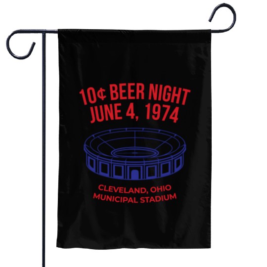 Cleveland Baseball 10 Cent Beer Night Garden Flags