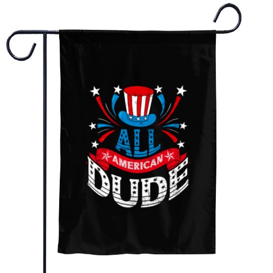 All American Dude American Pride US Patriot Garden Flags