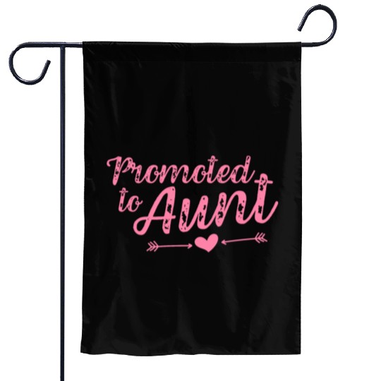 Promoted to Aunt | Aunt To Be Garden Flags