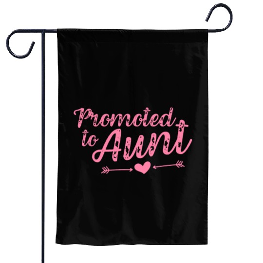 Promoted to Aunt | Aunt To Be Garden Flags