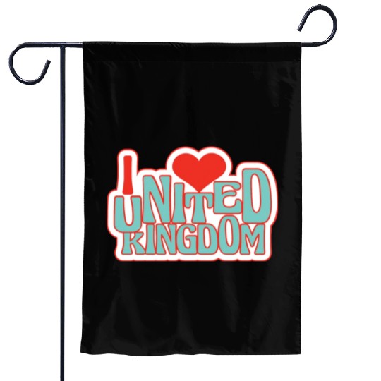 United kingdom hearts Garden Flags
