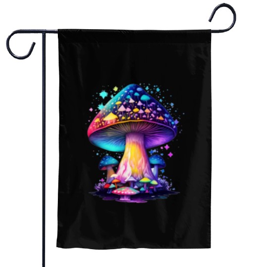 Mystical Fungi Garden Flags