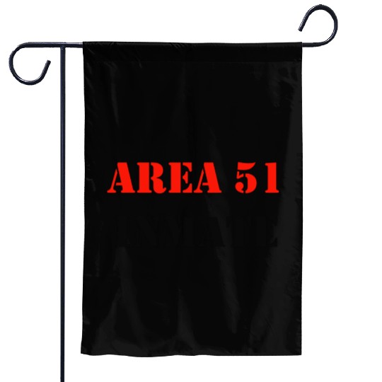 AREA 51 INMATE yellow love Garden Flags