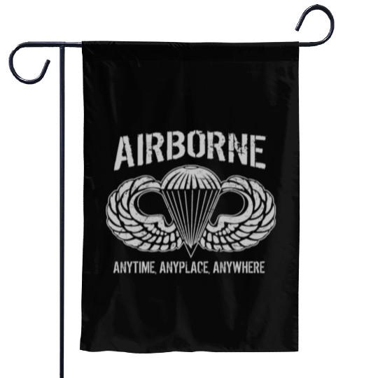 Army Airborne Paratrooper Garden Flags