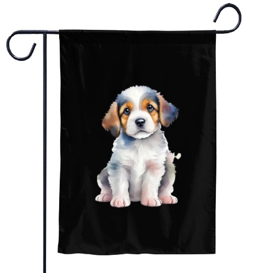 Adorable Puppy Garden Flags