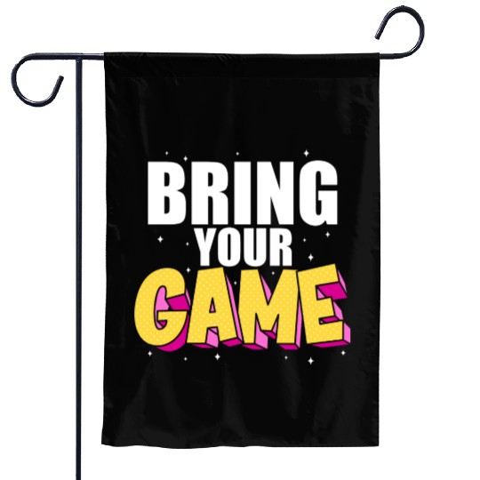 BRING YOUR GAME nostalgia Garden Flags