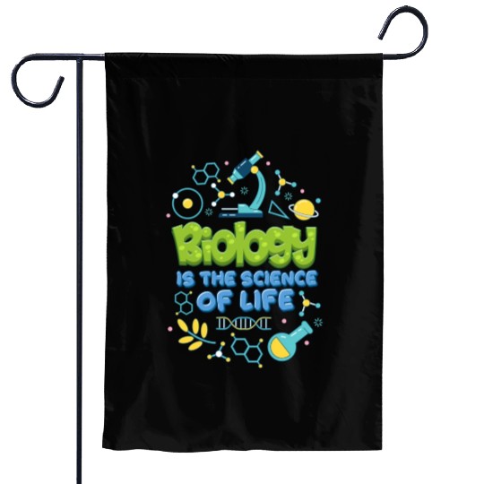 Biology is the Science of Life summer Garden Flags