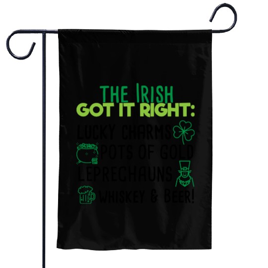 Lucky Irish Charms Aesthetic Garden Flags