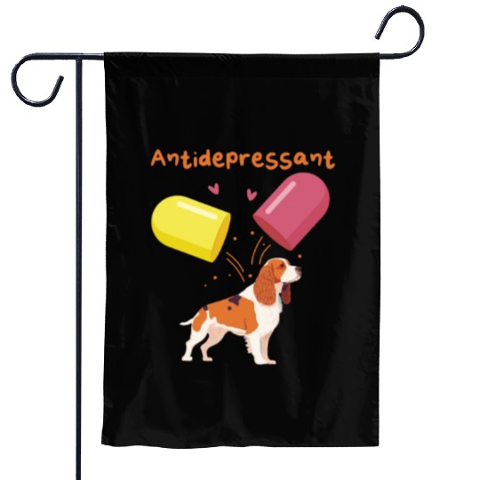 Antidepressant, Cavalier King Charles Spaniel Garden Flags