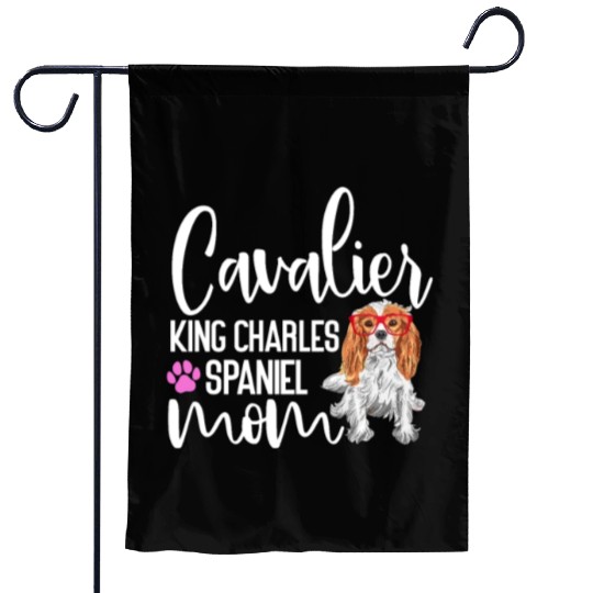 Cavalier King Charles Spaniel Mom Garden Flags