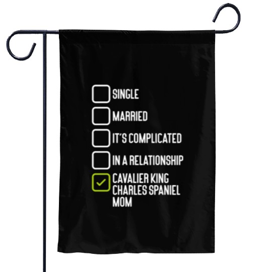 Cavalier King Charles Spaniel Mom Garden Flags