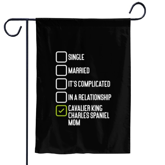 Cavalier King Charles Spaniel Mom Garden Flags