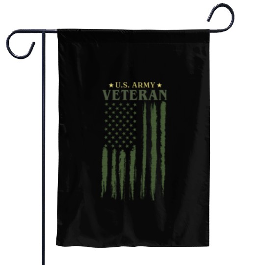 US army veteran Garden Flags